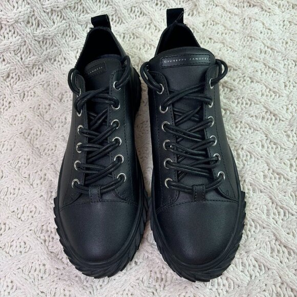 NEW Giuseppe Zanotti $725 Blabber Low Top Sneaker Shoes Black Mens 44.5EU 11.5US - Picture 6 of 15